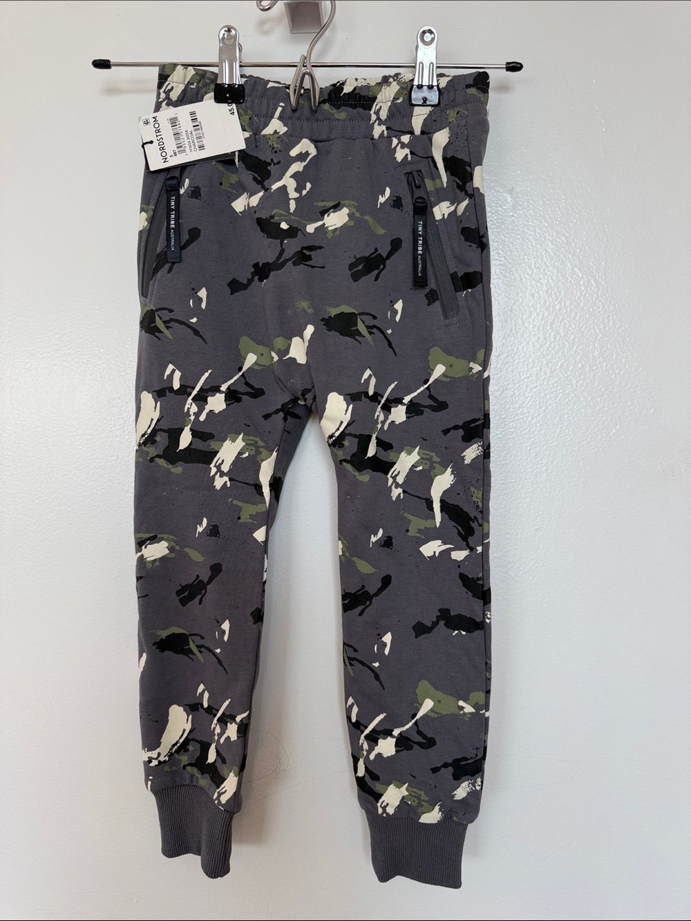 Tiny Tribes Kids Gray Camo Jogger Pants